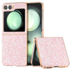 Electroplating Frame Case with Colorful Glitter