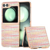 Electroplated Frame Case with Color Lattice Texture