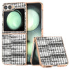 Electroplated Frame Case with Color Lattice Texture