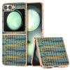 Electroplated Frame Case with Color Lattice Texture