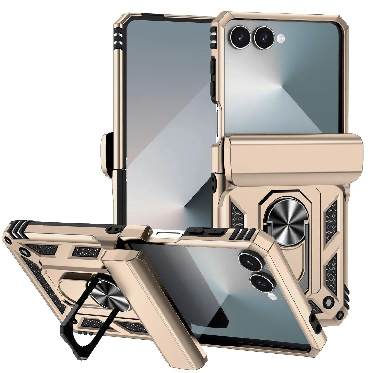 Galaxy Z Flip 7 Rugged Ring Armor Case