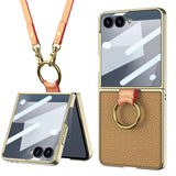 Galaxy Z Flip 8 Crossbody Luxe Ring Case