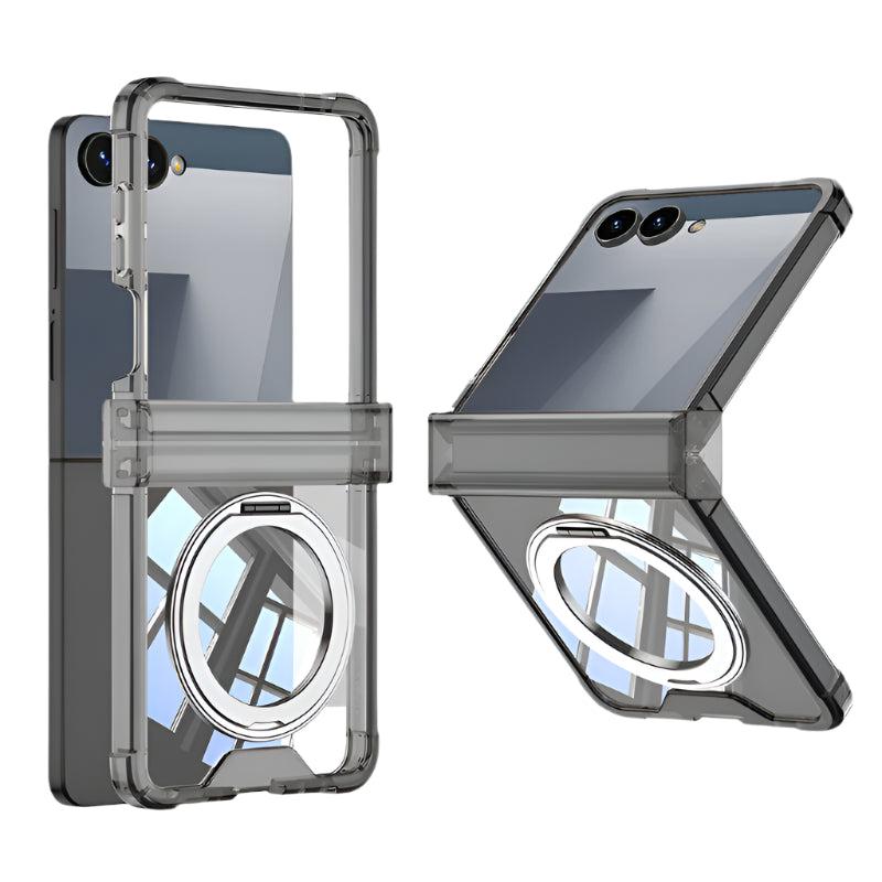 Galaxy Z Flip 8 Crystal Ring Stand Case