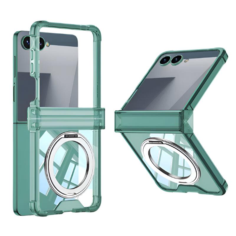 Galaxy Z Flip 7 Crystal Ring Stand Case