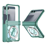 Galaxy Z Flip 8 Crystal Ring Stand Case