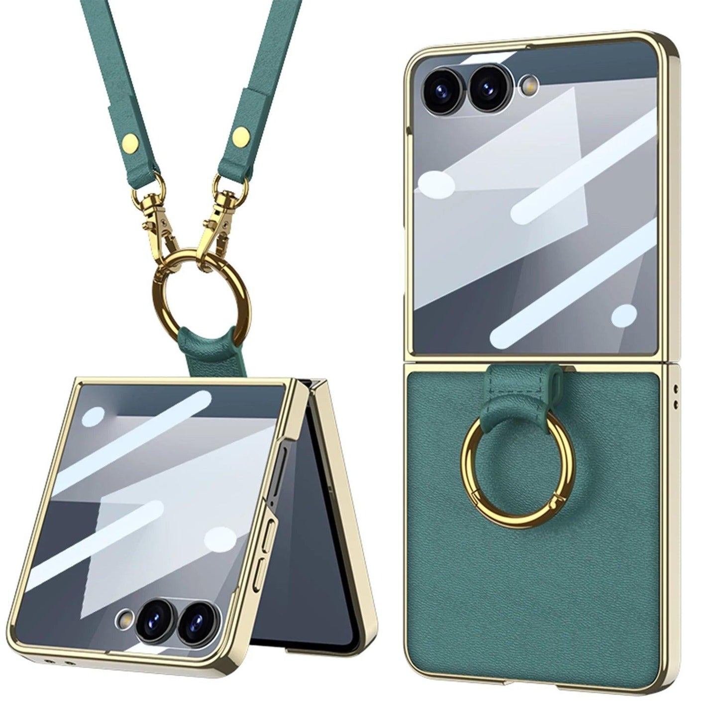 Galaxy Z Flip 8 Crossbody Luxe Ring Case