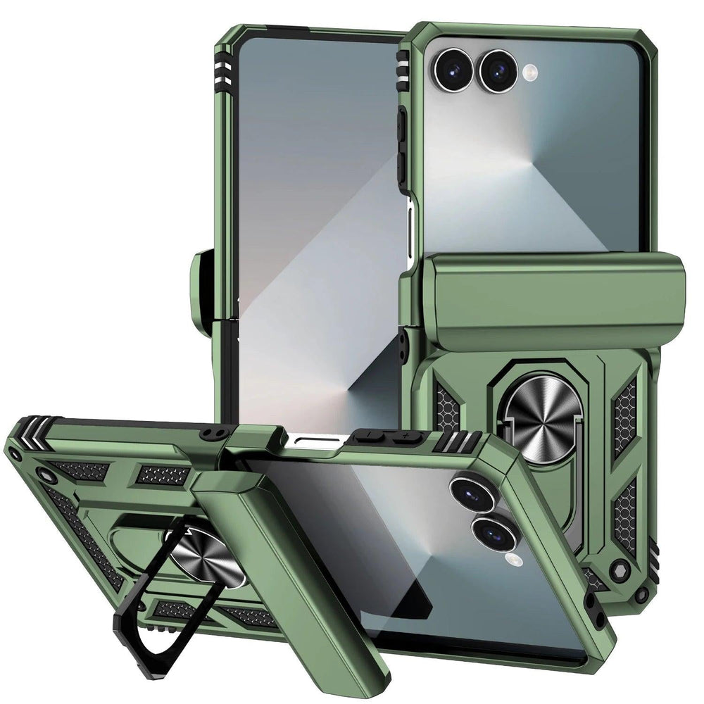 Galaxy Z Flip 7 Rugged Ring Armor Case