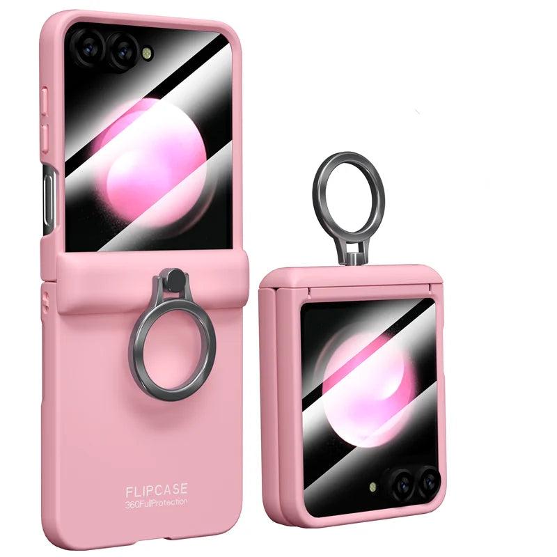 Galaxy Z Flip 6 Shockproof Ring Stand Case