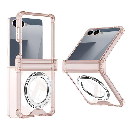 Galaxy Z Flip 7 Crystal Ring Stand Case