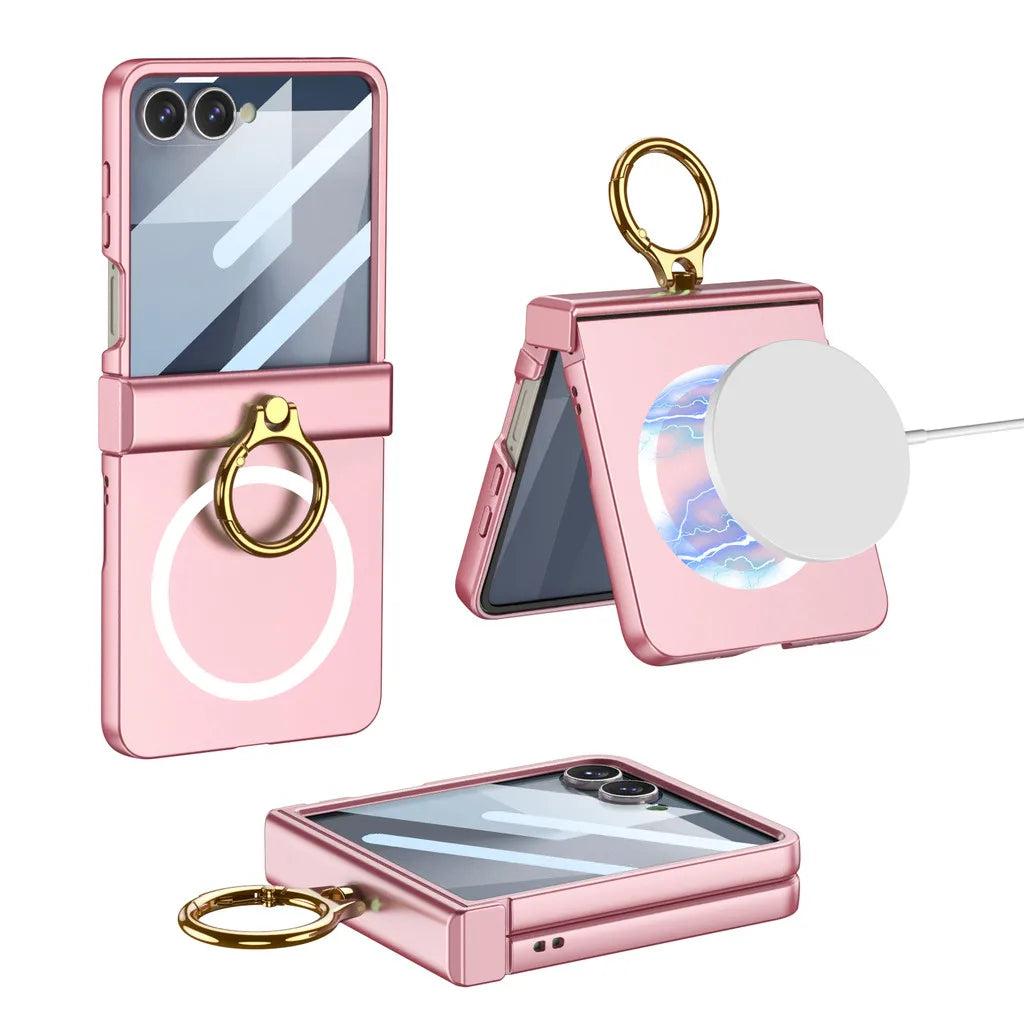 Galaxy Z Flip 7 Metal Ring MagSafe Case