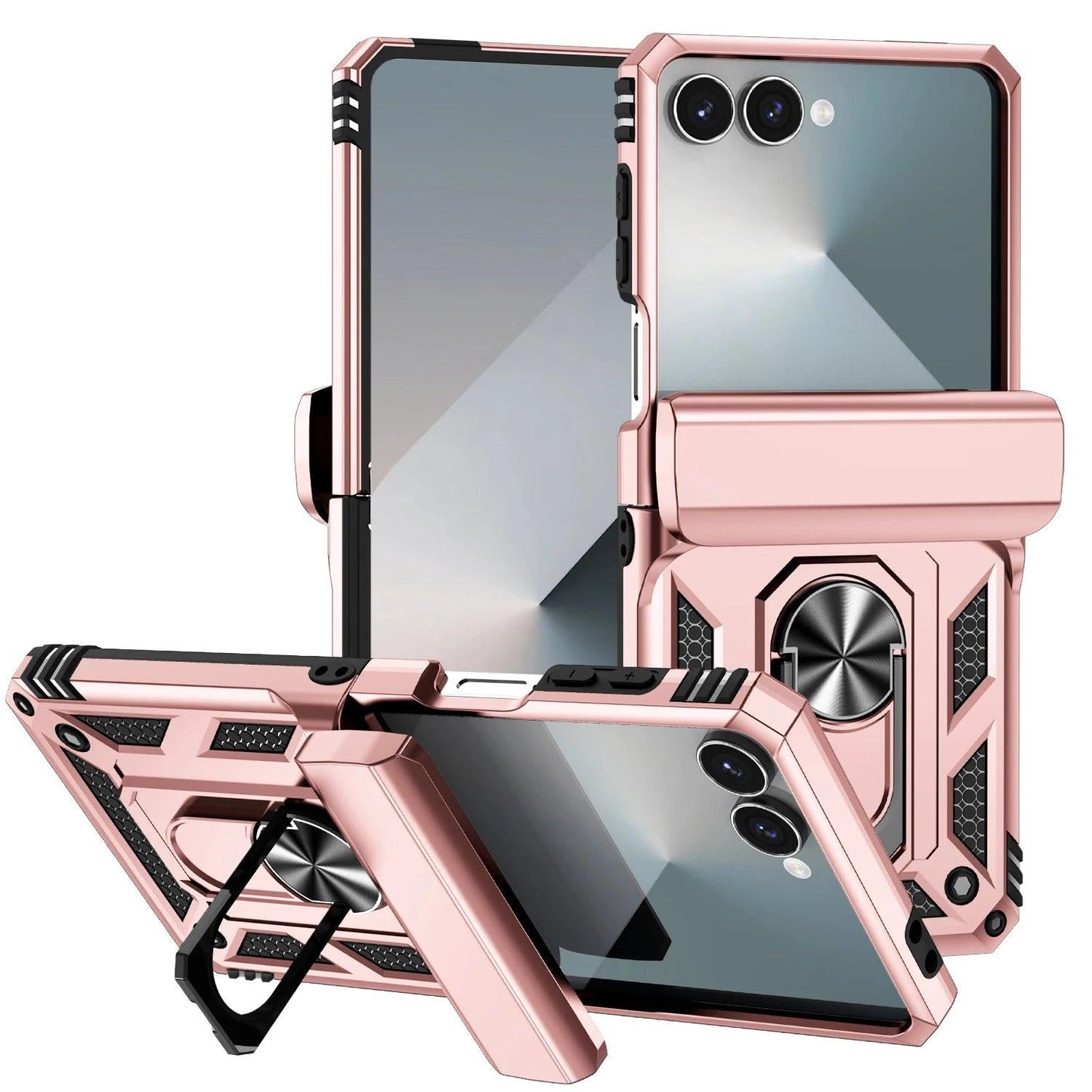 Galaxy Z Flip 7 Rugged Ring Armor Case