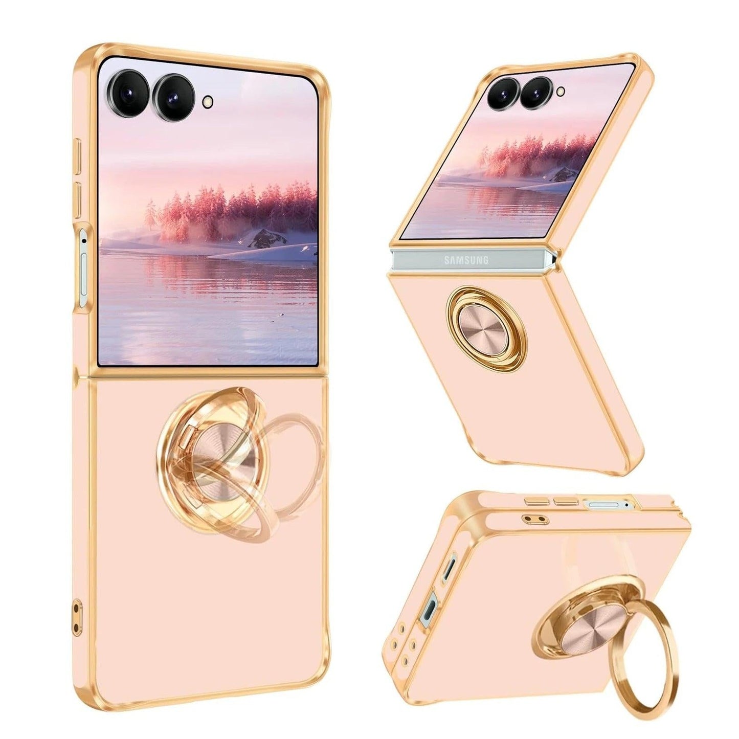 Galaxy Z Flip 8 Luxury Magnetic Ring Case