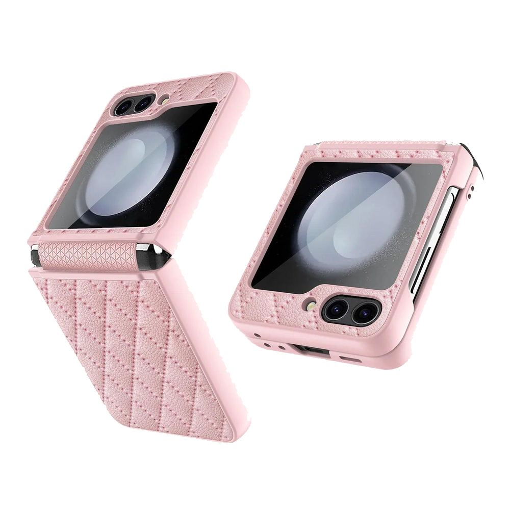 Galaxy Z Flip 6 Elegant Slim Leather Protection Case