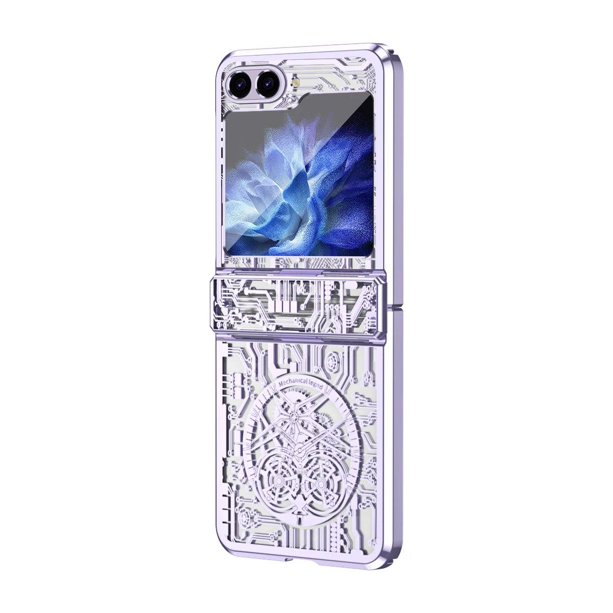 Galaxy Z Flip 5 Transparent Shockproof Armor Case