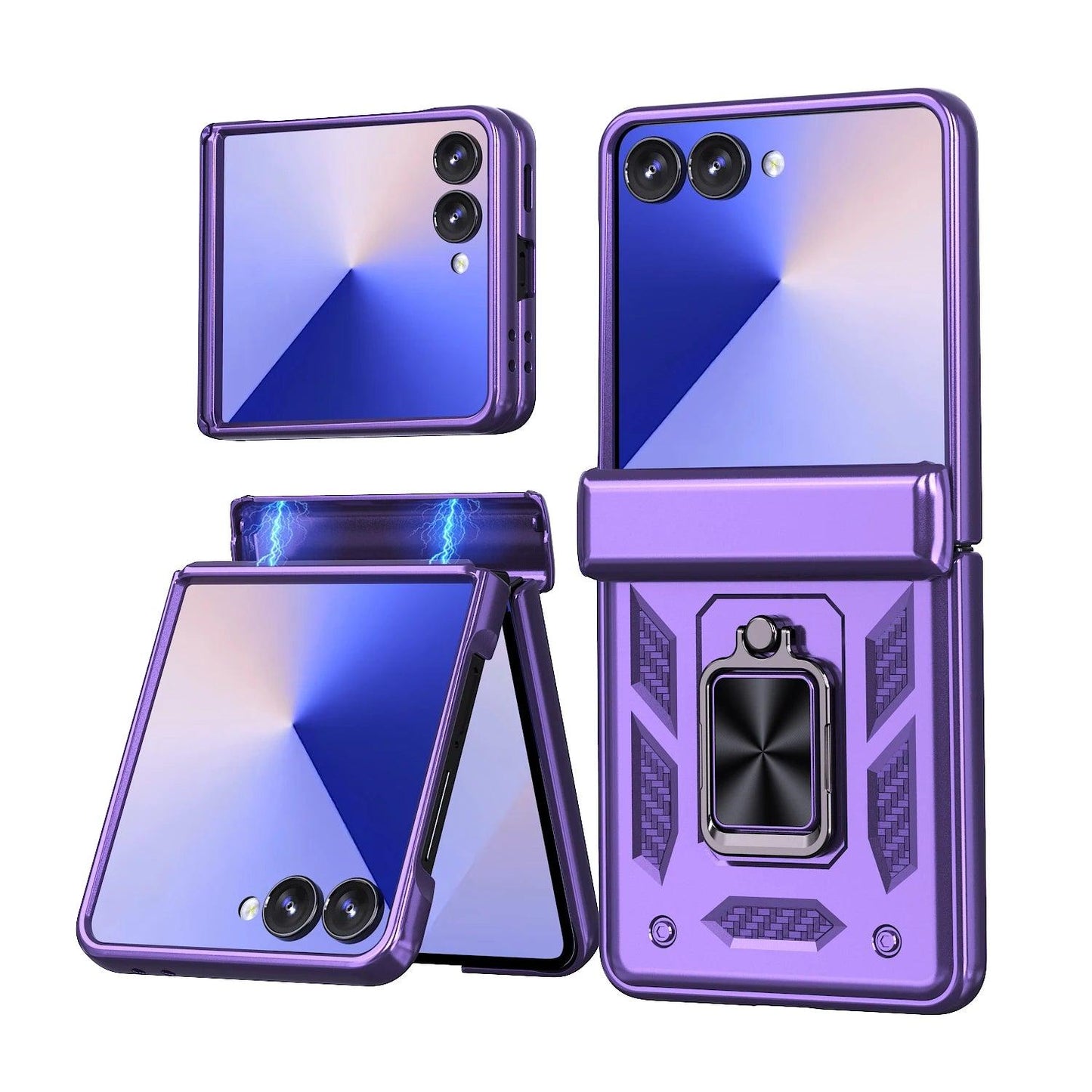 Galaxy Z Flip 8 Shockproof Armor Ring Case