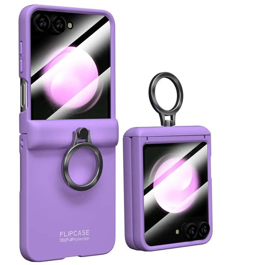 Galaxy Z Flip 6 Shockproof Ring Stand Case