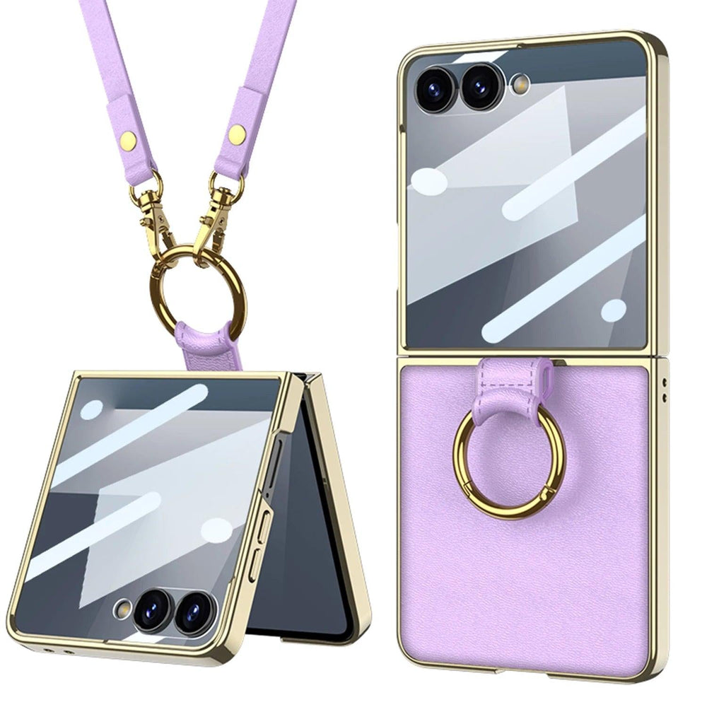Galaxy Z Flip 6 Crossbody Luxe Ring Case