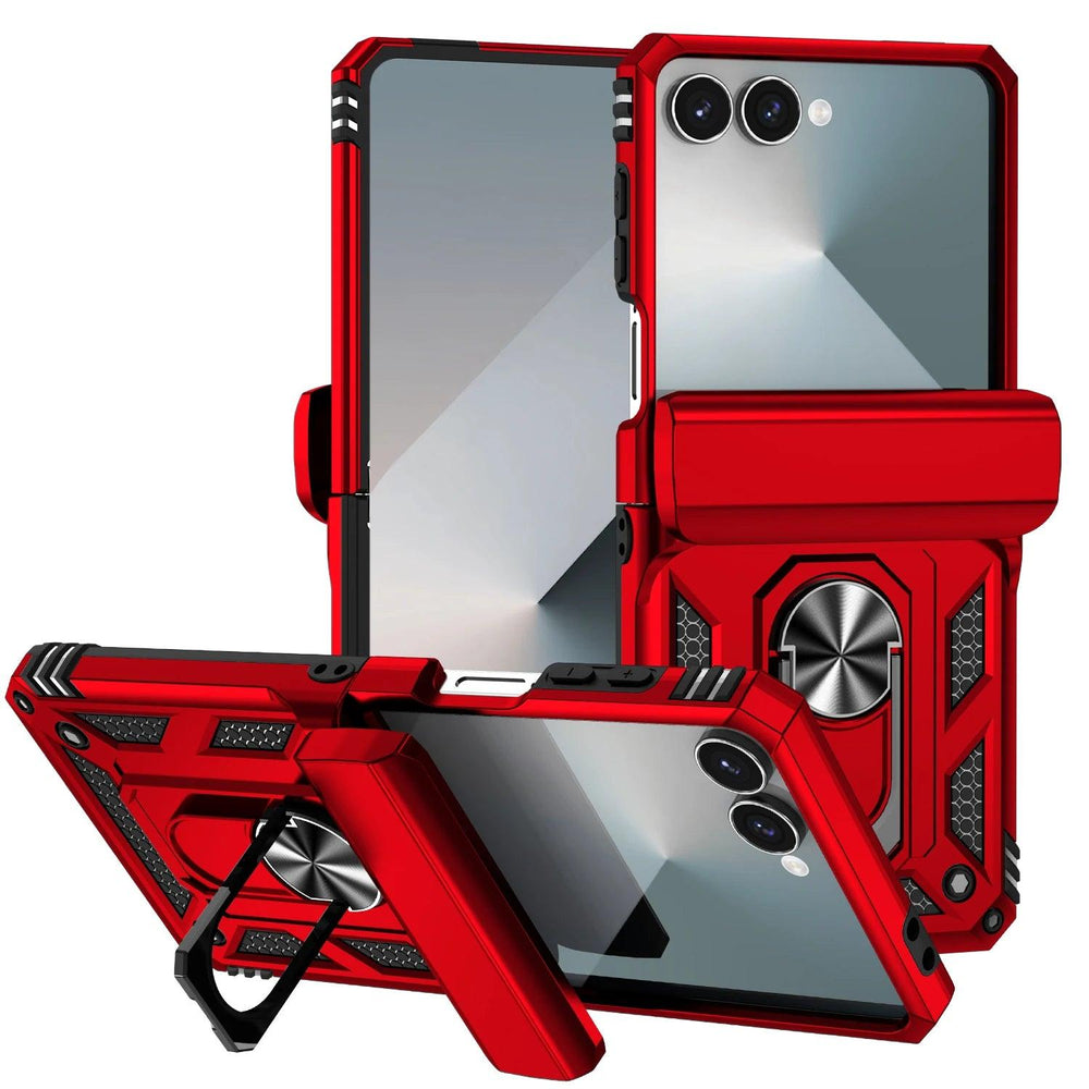 Galaxy Z Flip 7 Rugged Ring Armor Case