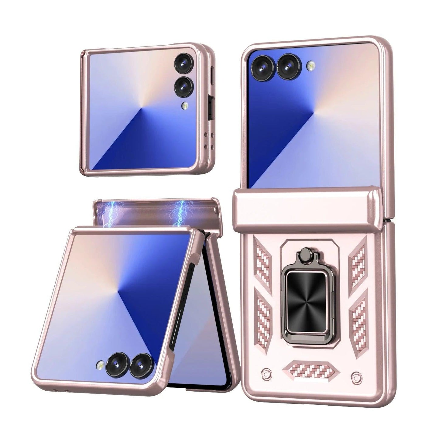 Galaxy Z Flip 8 Shockproof Armor Ring Case