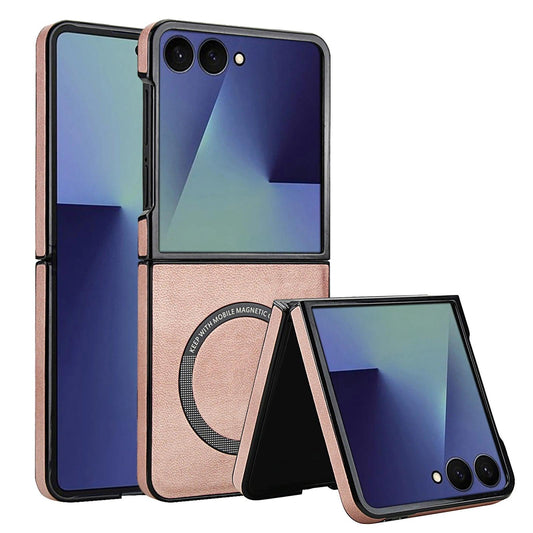 Galaxy Z Flip 7 Signature Magnetic Leather Case