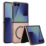 Galaxy Z Flip 7 Signature Magnetic Leather Case