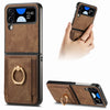 Retro Skin-Feel Case with Ring & Card Pocket