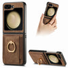 Retro Skin-Feel Case with Ring & Card Pocket
