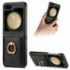 Retro Skin-Feel Case with Ring & Card Pocket