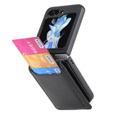 Galaxy Z Flip 8 Litchi Wallet Ring Case