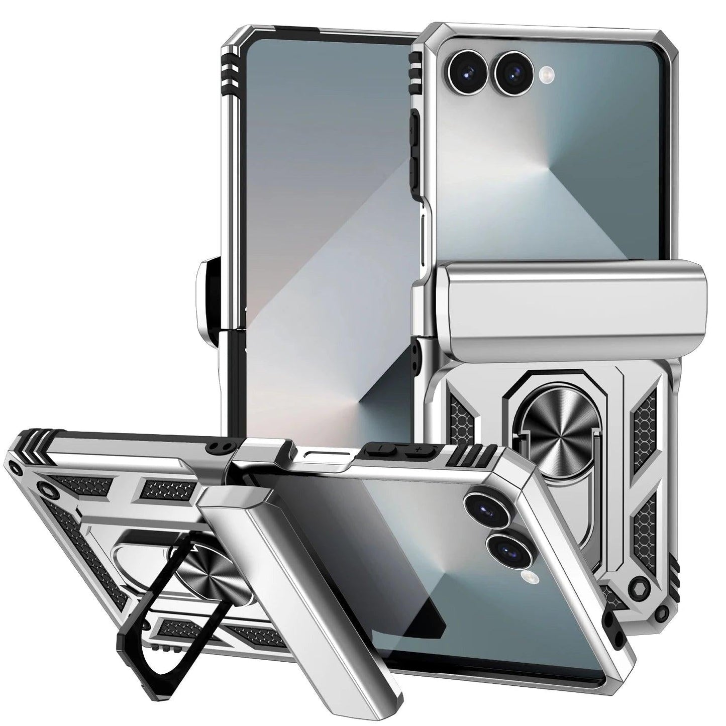 Galaxy Z Flip 7 Rugged Ring Armor Case