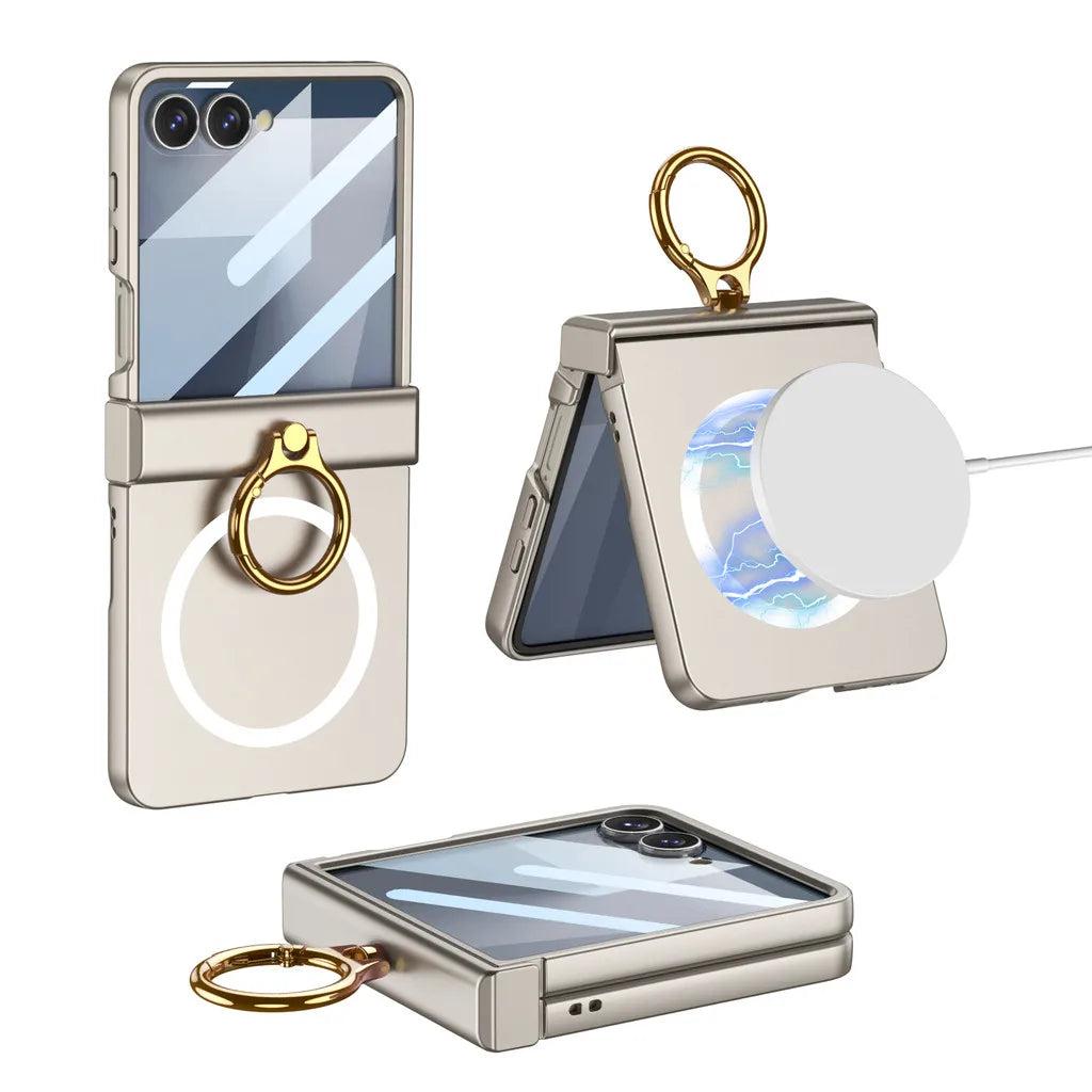 Galaxy Z Flip 8 Metal Ring MagSafe Case