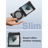 Galaxy Z Flip 7 Rugged Armor Ring-Kickstand Case