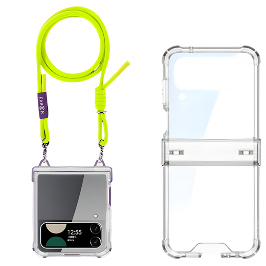 Airbag Hinge Full Coverage Case with Crossbody Rope