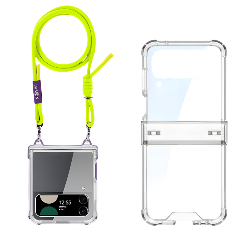 Airbag Hinge Full Coverage Case with Crossbody Rope