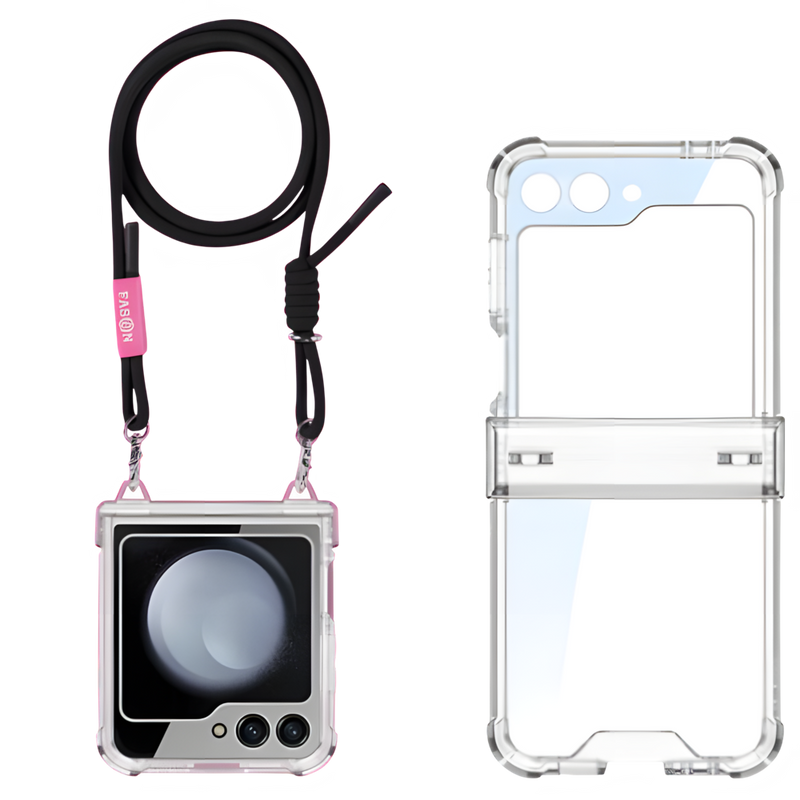 Airbag Hinge Full Coverage Case with Crossbody Rope