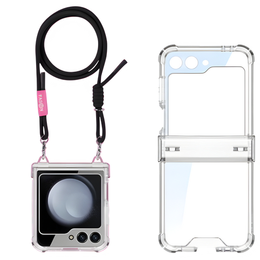 Airbag Hinge Full Coverage Case with Crossbody Rope