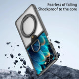 Galaxy Z Flip 7 Magnetic Ring Kickstand Mirror Case