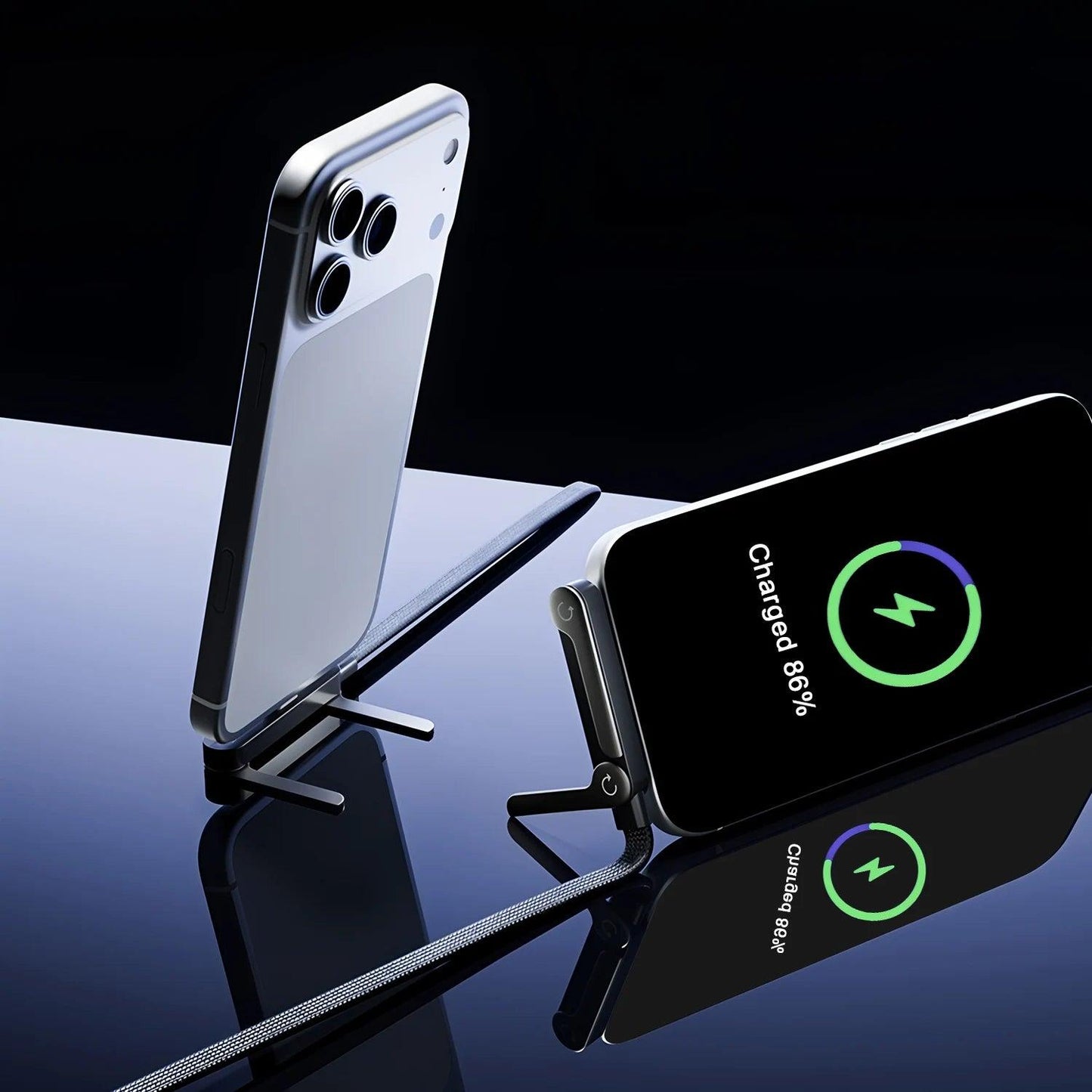 240W Braided Fast Charge Cable with Stand