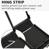 Galaxy Z Flip 6 Leather Case with Detachable Lanyard and Card Holder – View 7