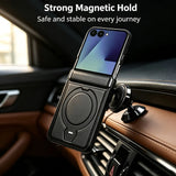 Galaxy Z Flip 6 Magnetic Leather 360° Ring Stand Case – View 13