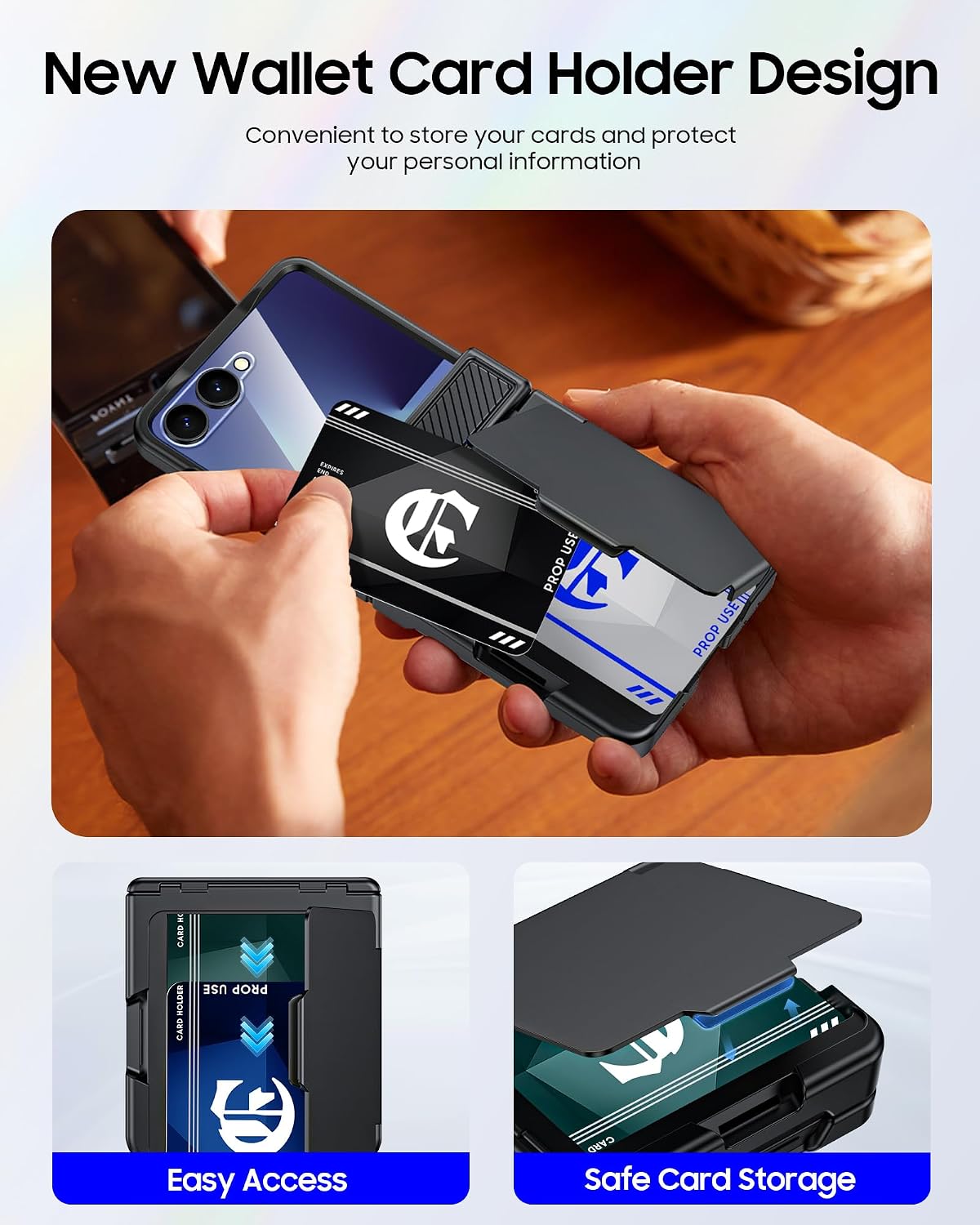 Galaxy Z Flip 6 Rugged RFID Wallet Case with Hinge Protection – View 11