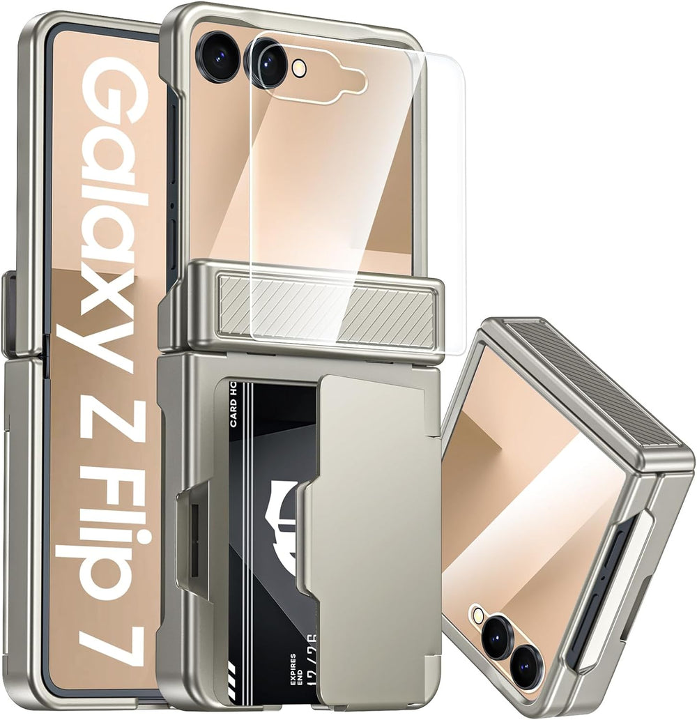 Galaxy Z Flip 6 Rugged RFID Wallet Case with Hinge Protection – View 5