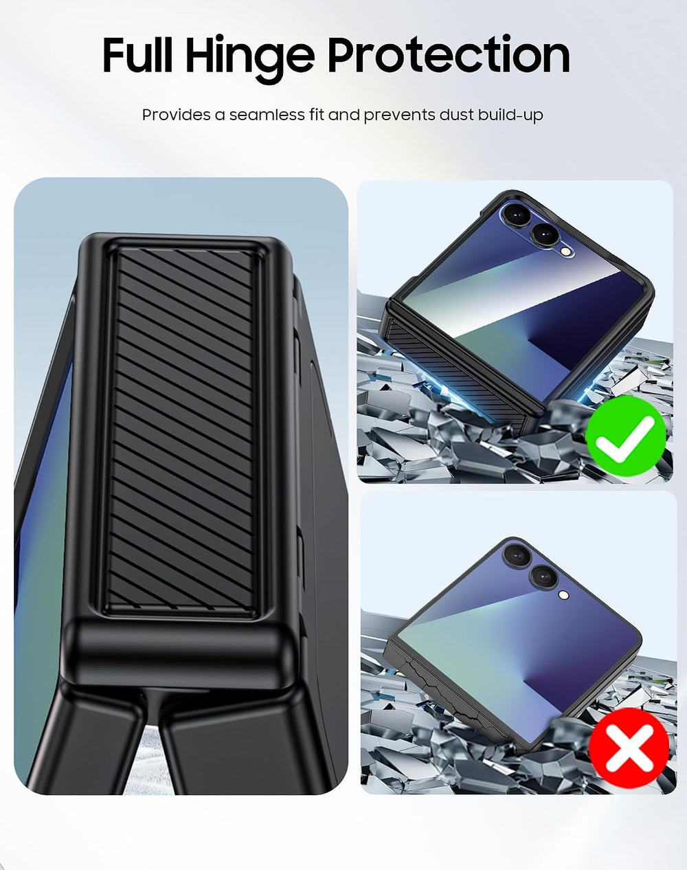Galaxy Z Flip 6 Rugged RFID Wallet Case with Hinge Protection – View 7