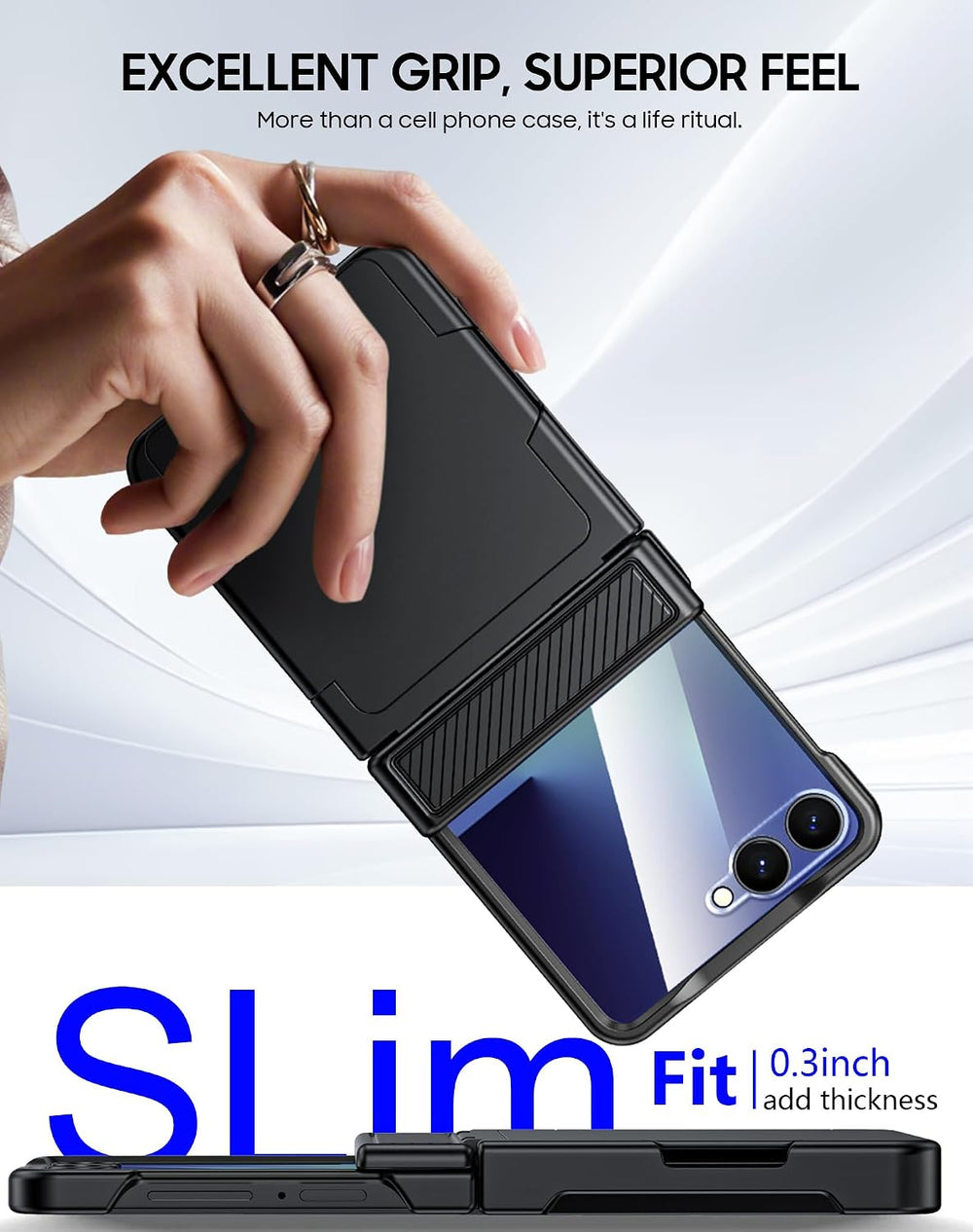 Galaxy Z Flip 6 Rugged RFID Wallet Case with Hinge Protection – View 8