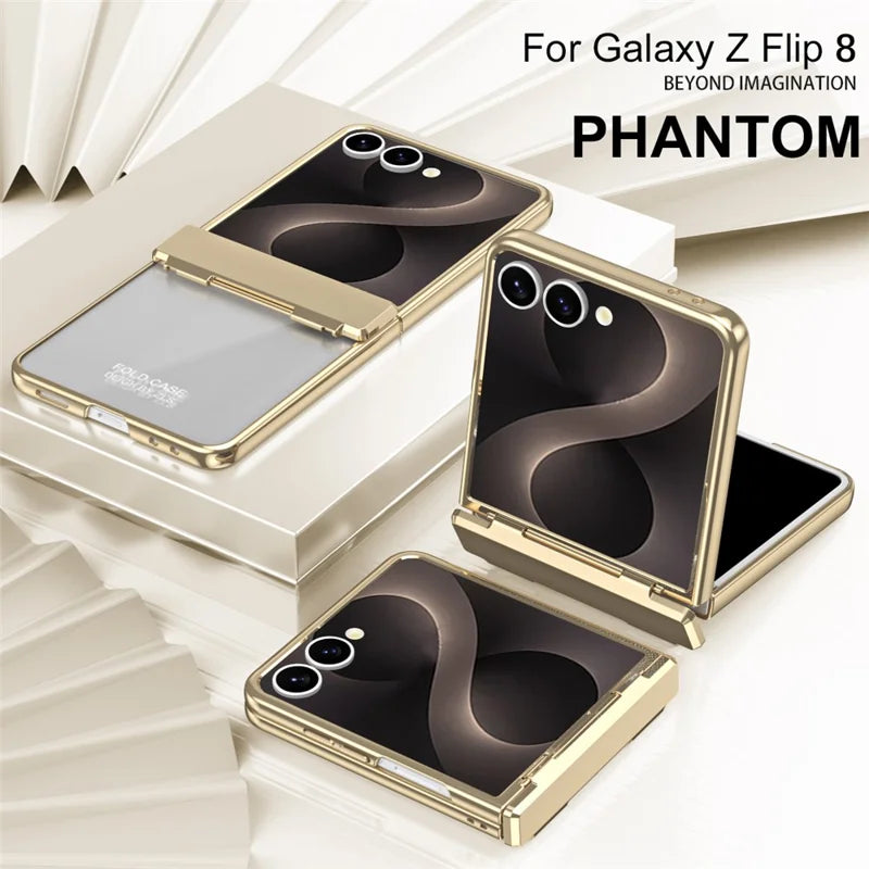 Galaxy Z Flip 7 Electroplated Clear Case with Hinge Protection – View 8