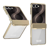 Galaxy Z Flip 7 Electroplated Clear Case with Hinge Protection