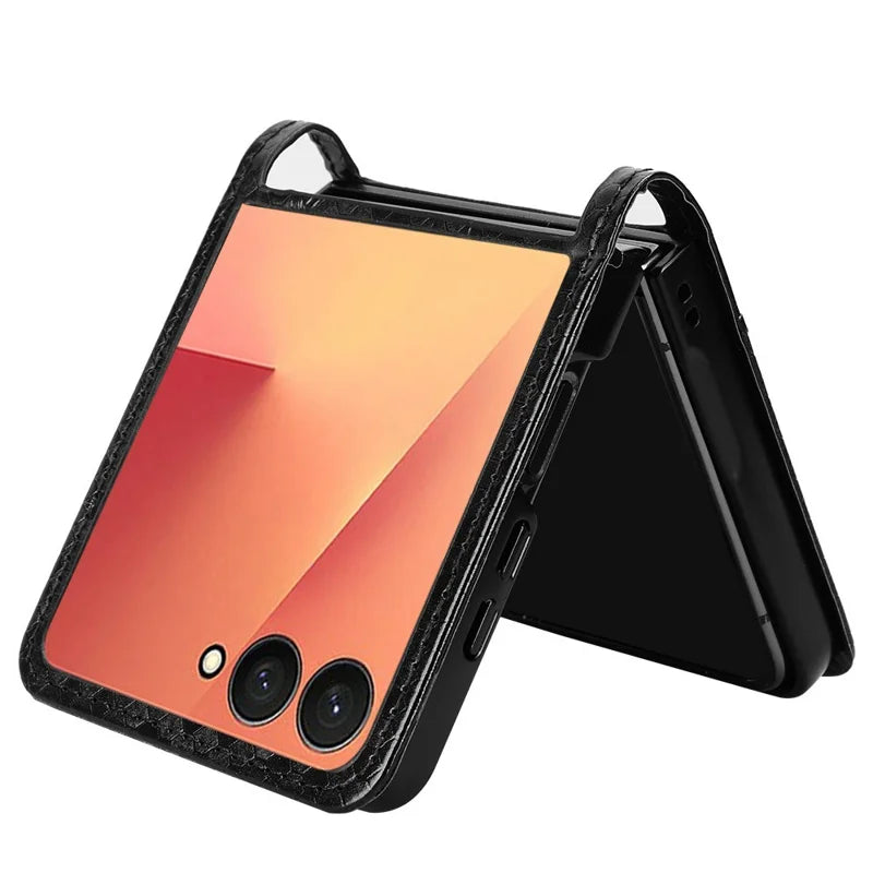 Galaxy Z Flip 7 Slim Leather Case with Card Slot – View 8