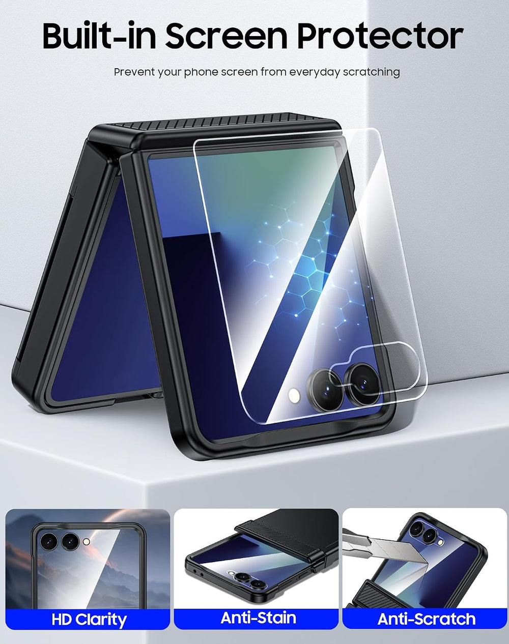 Galaxy Z Flip 7 Rugged RFID Wallet Case with Hinge Protection – View 13
