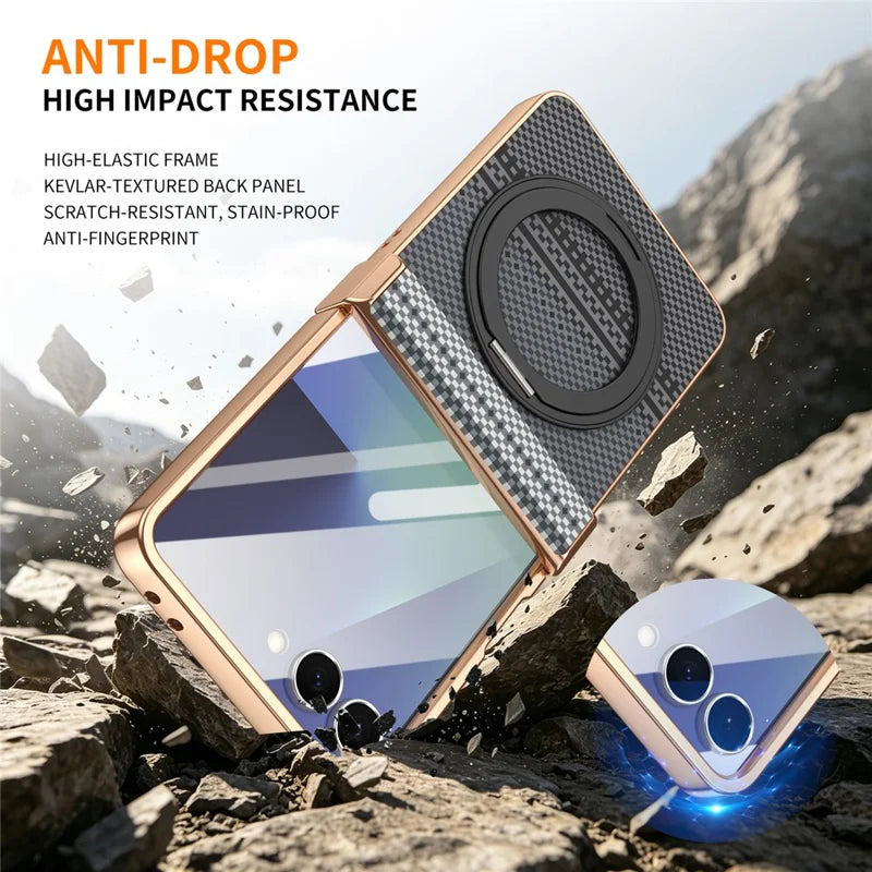 Galaxy Z Flip 8 Aramid Fiber Case With Magnetic Kickstand – View 11