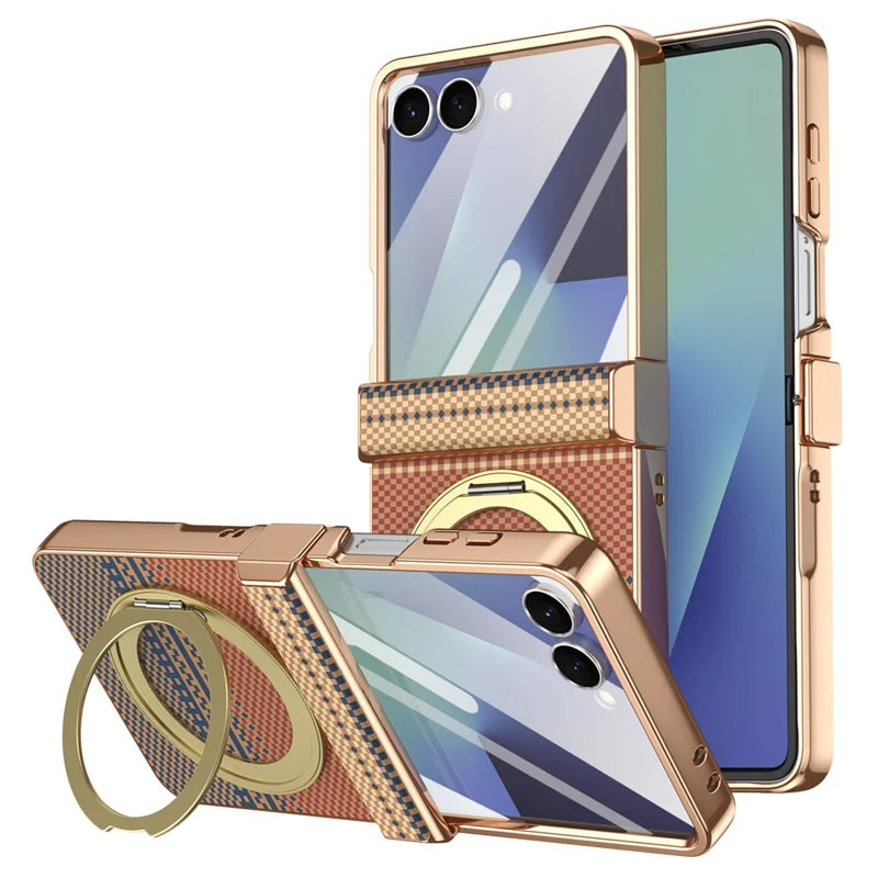 Galaxy Z Flip 8 Aramid Fiber Case With Magnetic Kickstand – View 2